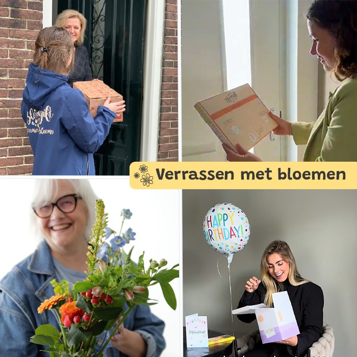 Bloemen aan huis bezorgen